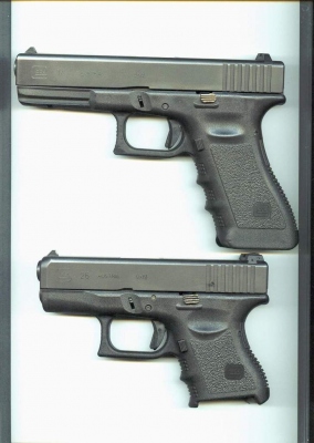 Glock 17 a 26
Mensi rodinka, G17C je v jine galerii.
